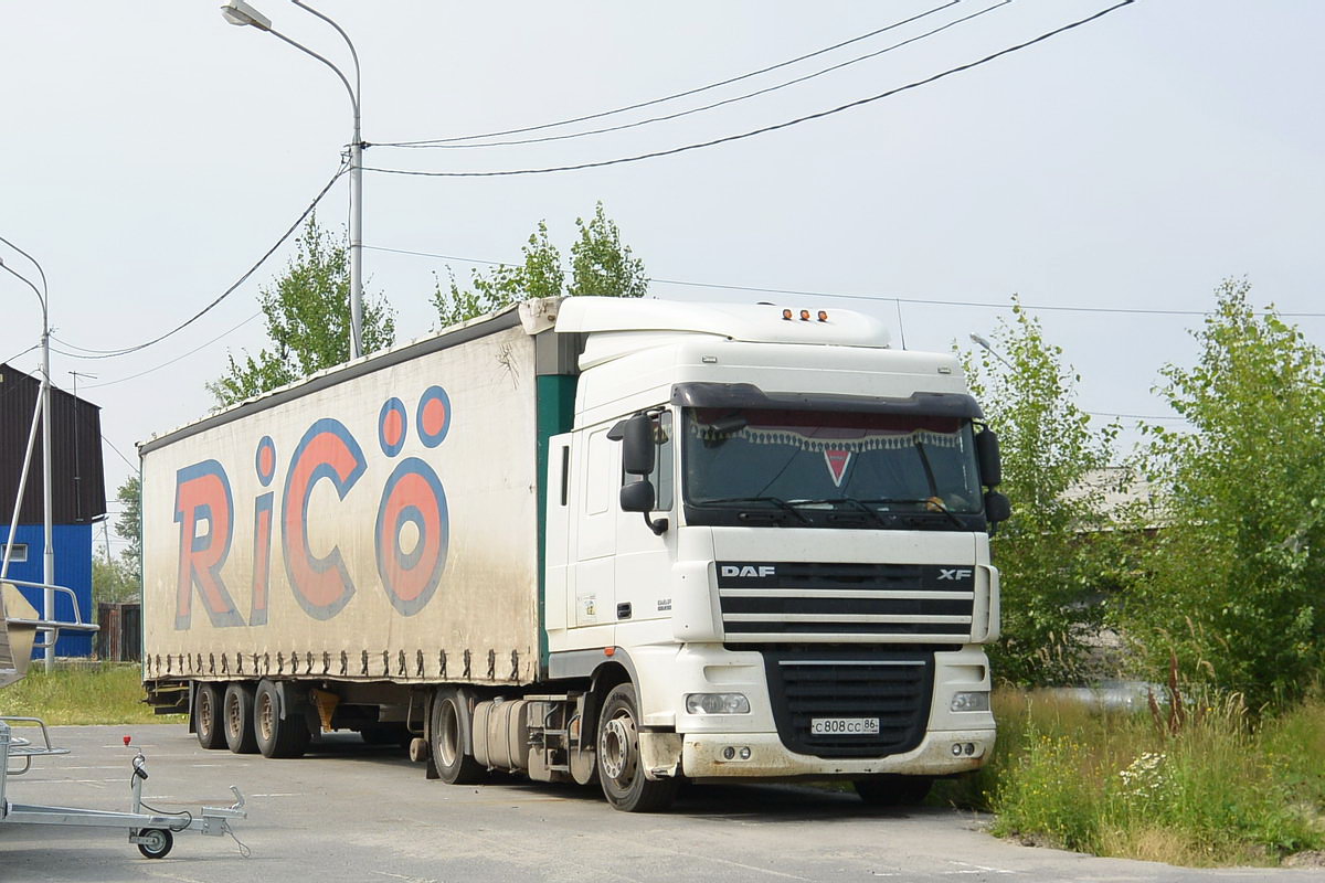 Ханты-Мансийский автоном.округ, № С 808 СС 86 — DAF XF105 FT