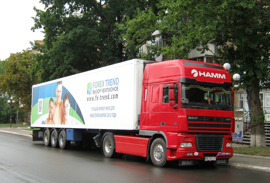 Луганская область, № ВВ 2001 СР — DAF XF95 FT