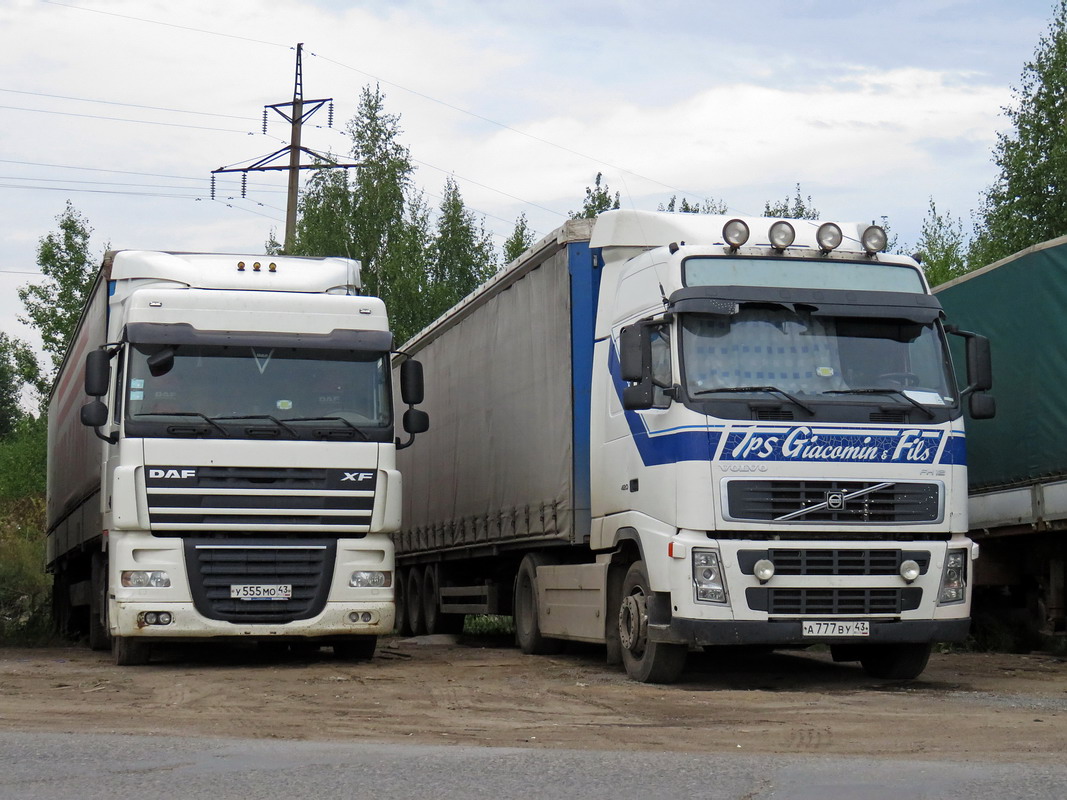 Кировская область, № У 555 МО 43 — DAF XF105 FT