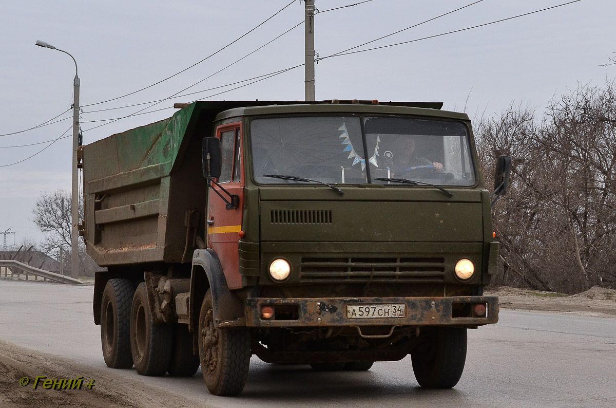 Волгоградская область, № А 597 СН 34 — КамАЗ-55111 [551110]