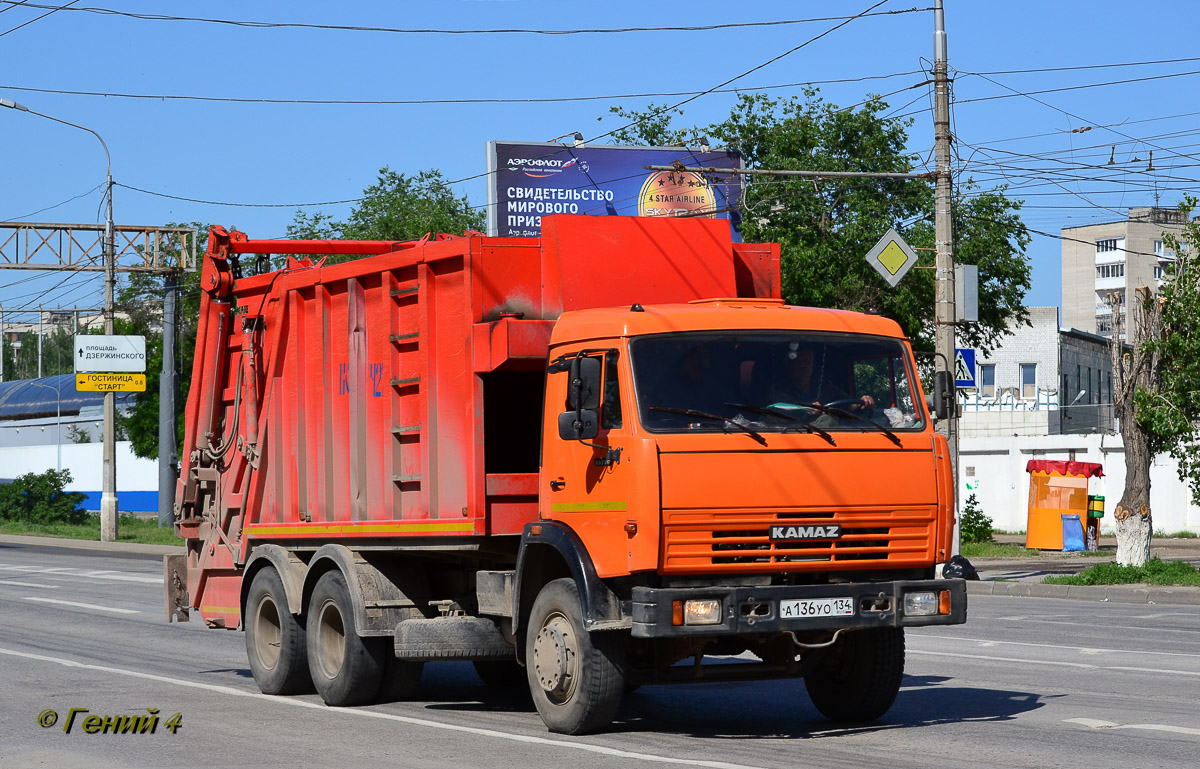 Волгоградская область, № А 136 УО 134 — КамАЗ-53229-13 [53229N]