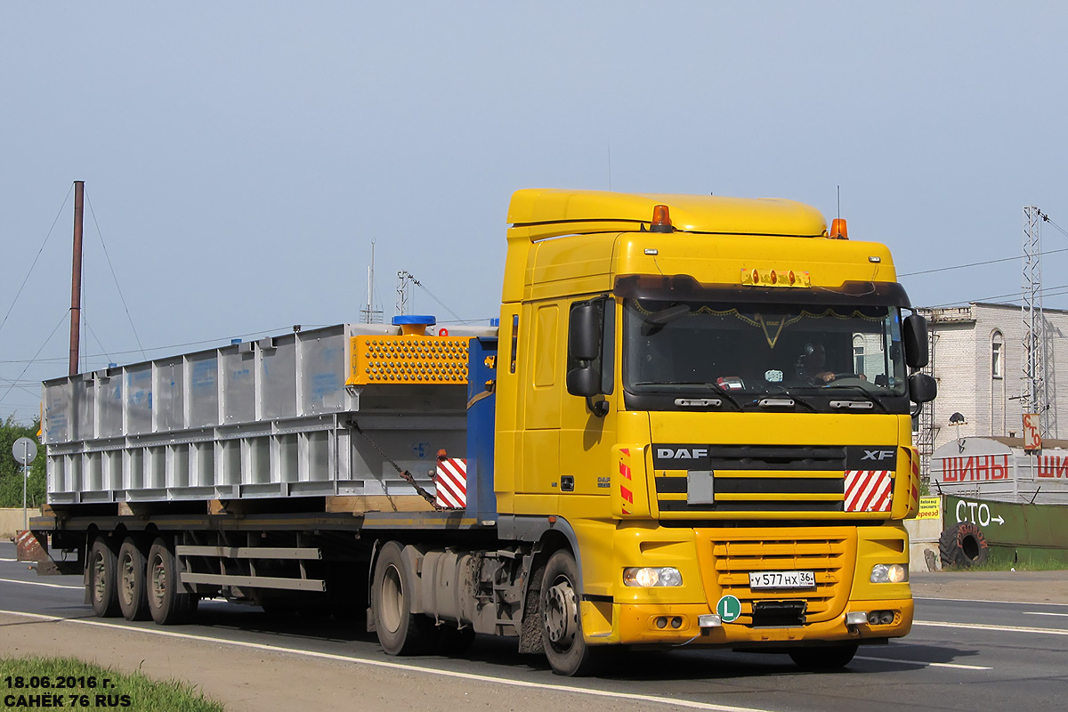 Воронежская область, № У 577 НХ 36 — DAF XF105 FT