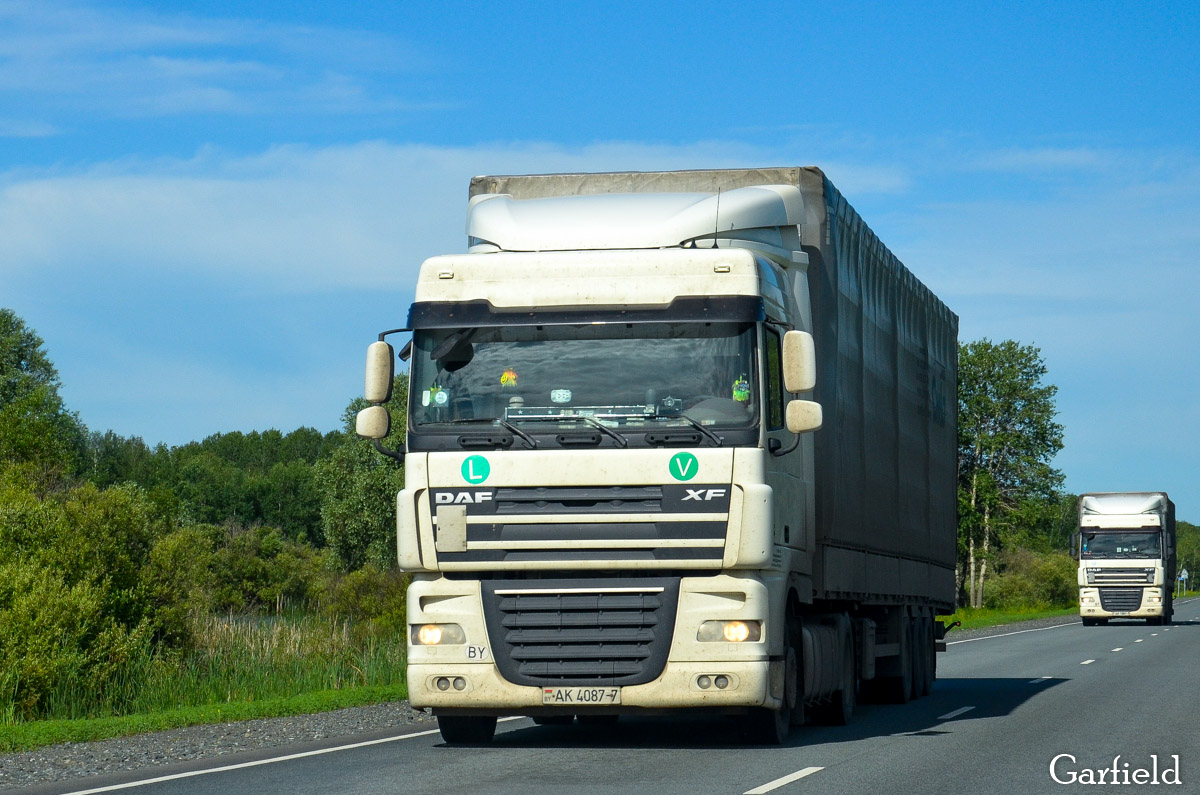 Минск, № АК 4087-7 — DAF XF105 FT