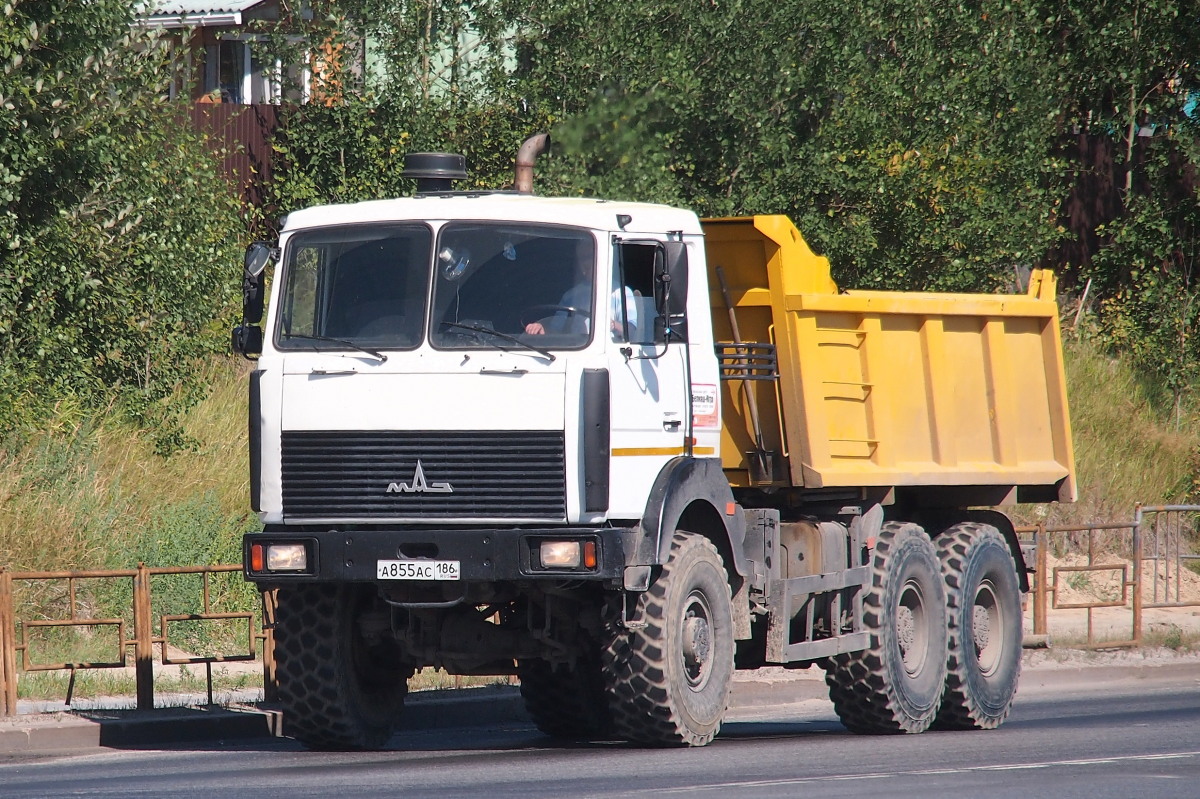 Ханты-Мансийский автоном.округ, № А 855 АС 186 — МАЗ-651705