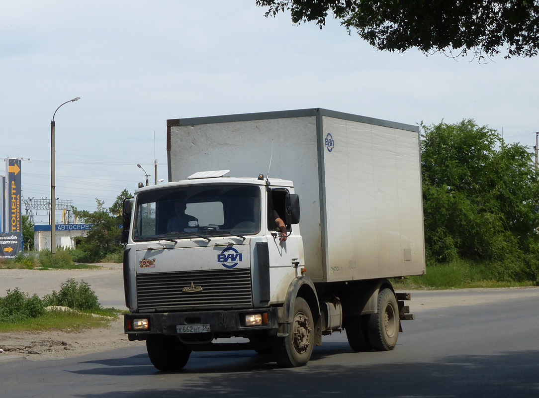 Волгоградская область, № К 662 НТ 34 — МАЗ-533702