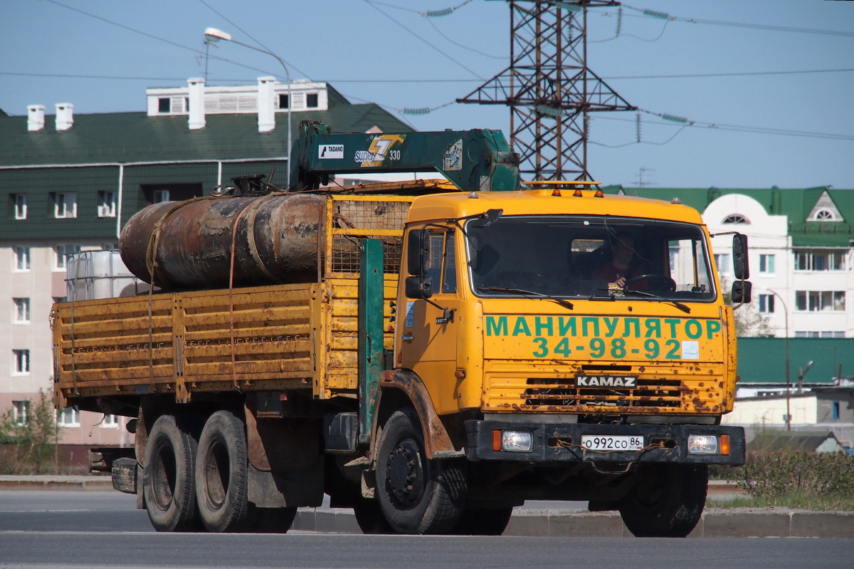 Ханты-Мансийский автоном.округ, № О 992 СО 86 — КамАЗ-53215-02 [53215C]