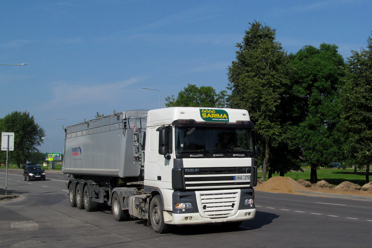 Литва, № HNK 076 — DAF XF105 FT