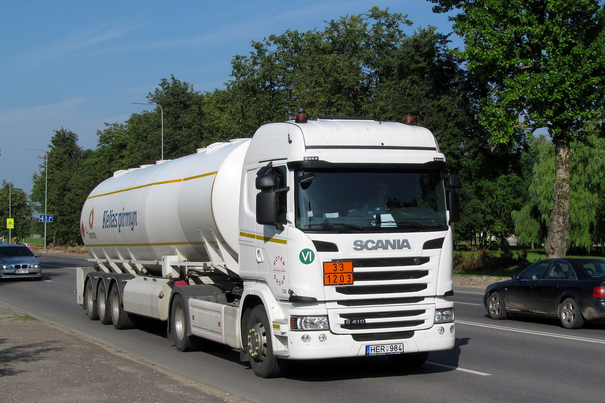 Литва, № HER 984 — Scania ('2013) G410