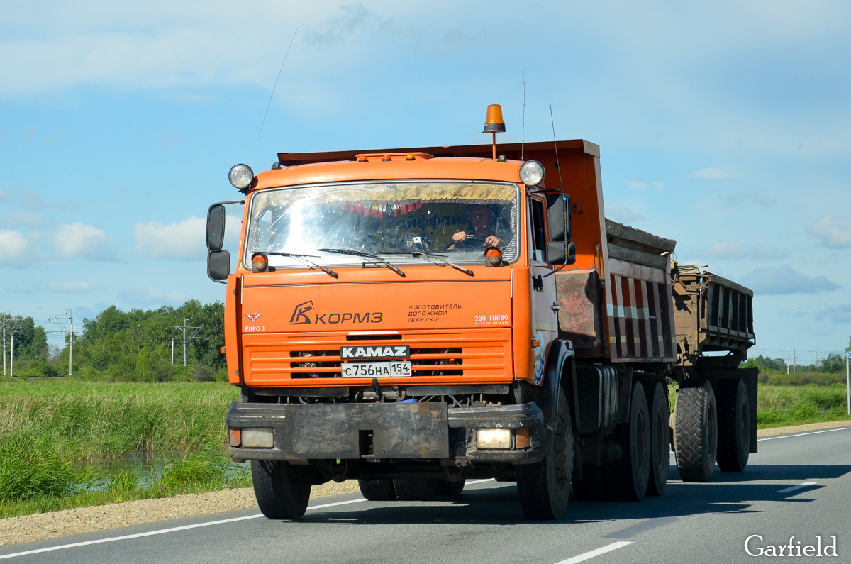 Новосибирская область, № С 756 НА 154 — КамАЗ-65115-62