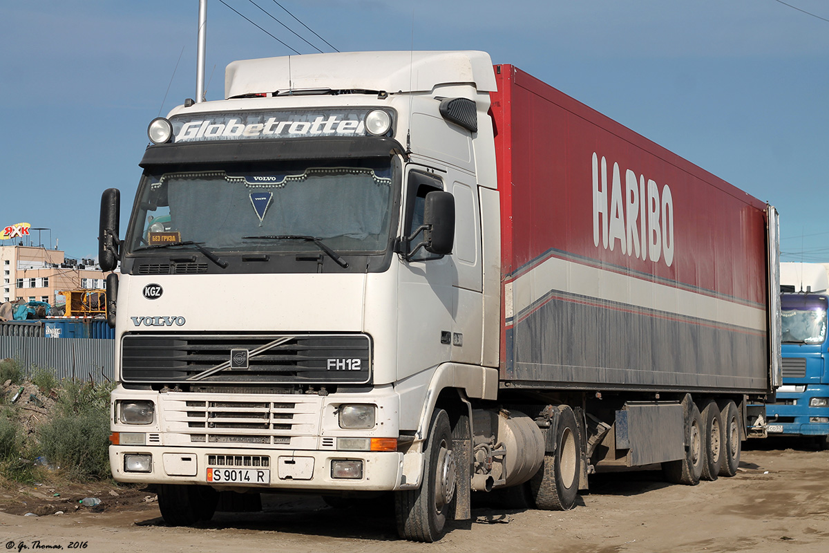 Киргизия, № S 9014 R — Volvo ('1993) FH-Series; Киргизия, № 1063 SKP — Schmitz Cargobull (общая модель)