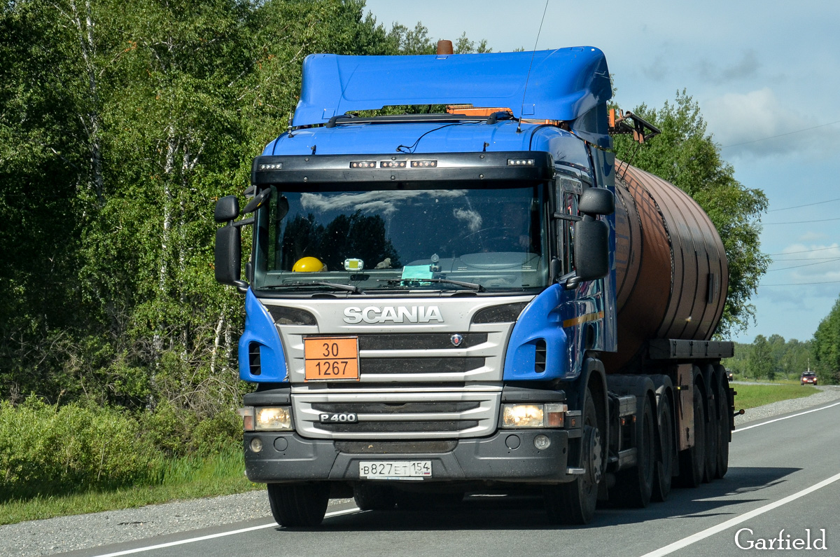 Новосибирская область, № В 827 ЕТ 154 — Scania ('2011) P400