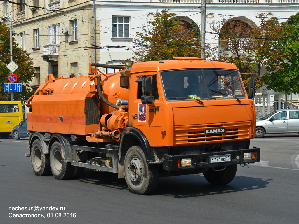 Севастополь, № А 774 НК 92 — КамАЗ-53215-15 [53215R]