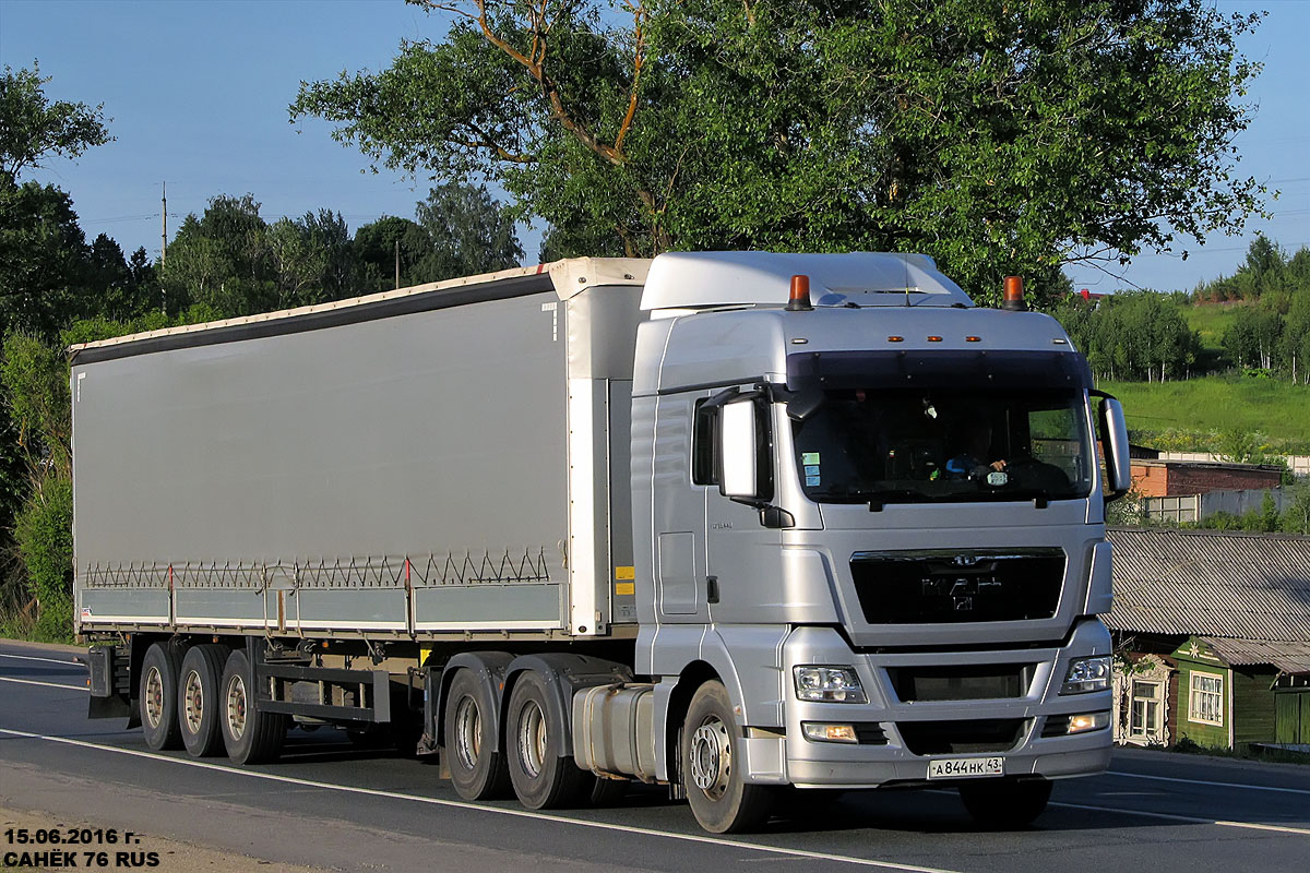 Кировская область, № А 844 НК 43 — MAN TGX ('2007) 33.440