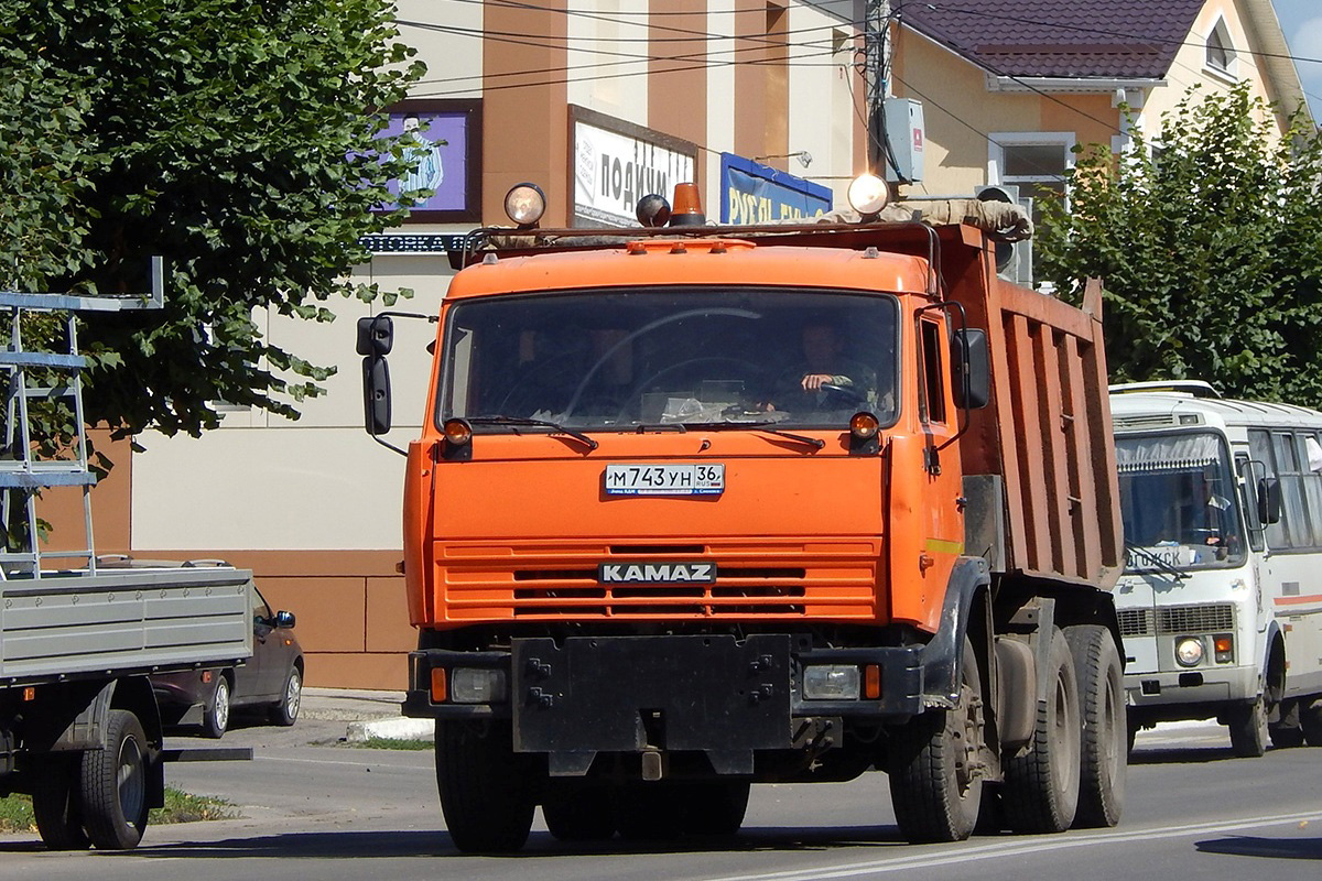 Воронежская область, № М 743 УН 36 — КамАЗ-65115 (общая модель)