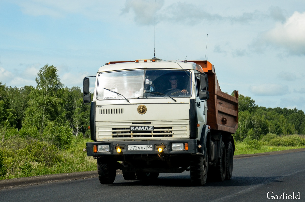 Омская область, № С 724 ХУ 55 — КамАЗ-5511