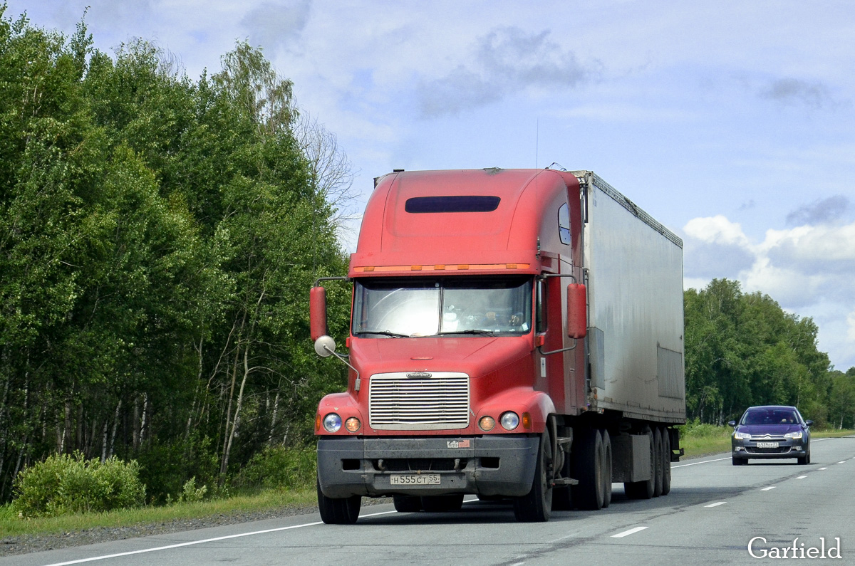 Омская область, № Н 555 СТ 55 — Freightliner Century Class