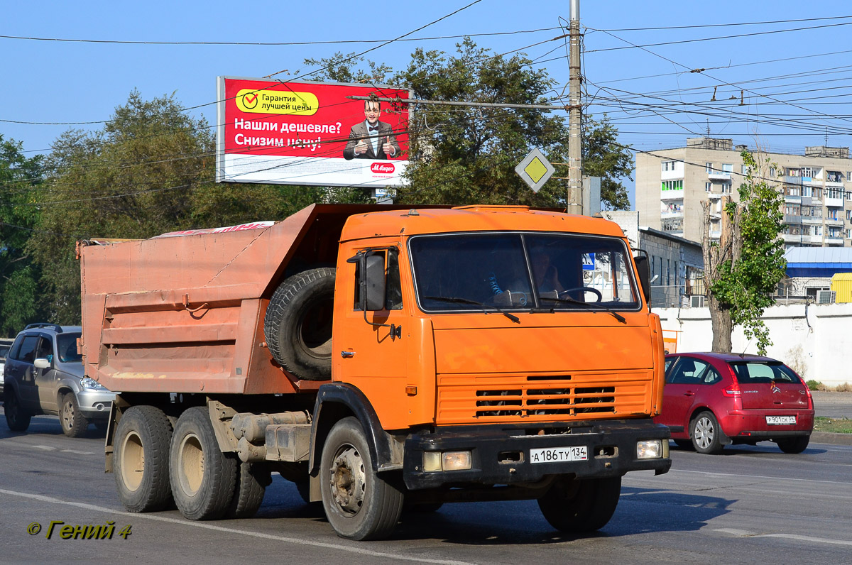 Волгоградская область, № А 186 ТУ 134 — КамАЗ-55111-02 [55111C]