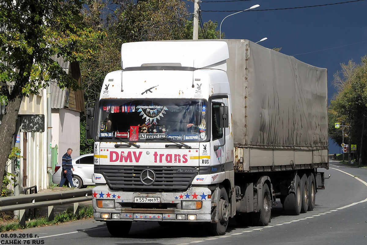 Вологодская область, № К 557 ММ 69 — Mercedes-Benz Actros ('1997)