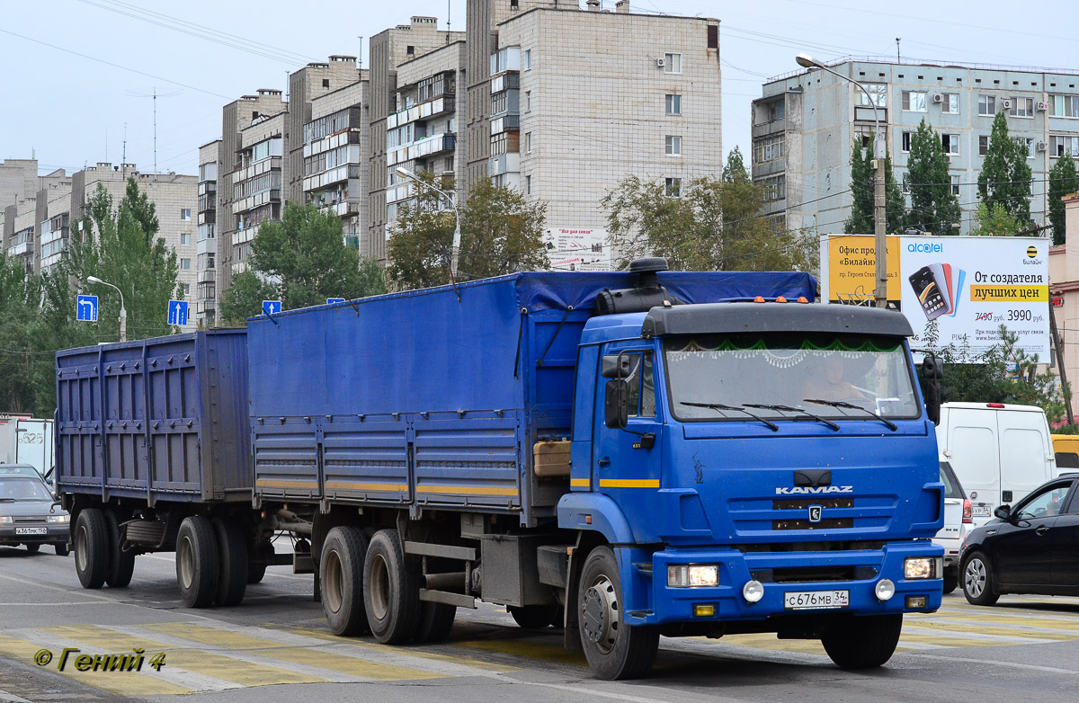 Волгоградская область, № С 676 МВ 34 — КамАЗ-65117-N3