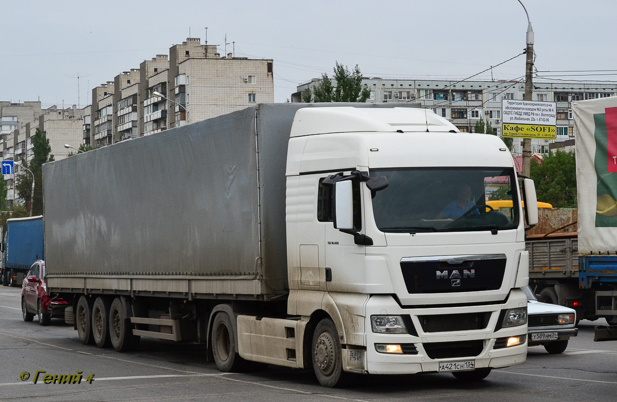 Волгоградская область, № А 421 СН 134 — MAN TGX ('2007) 18.400