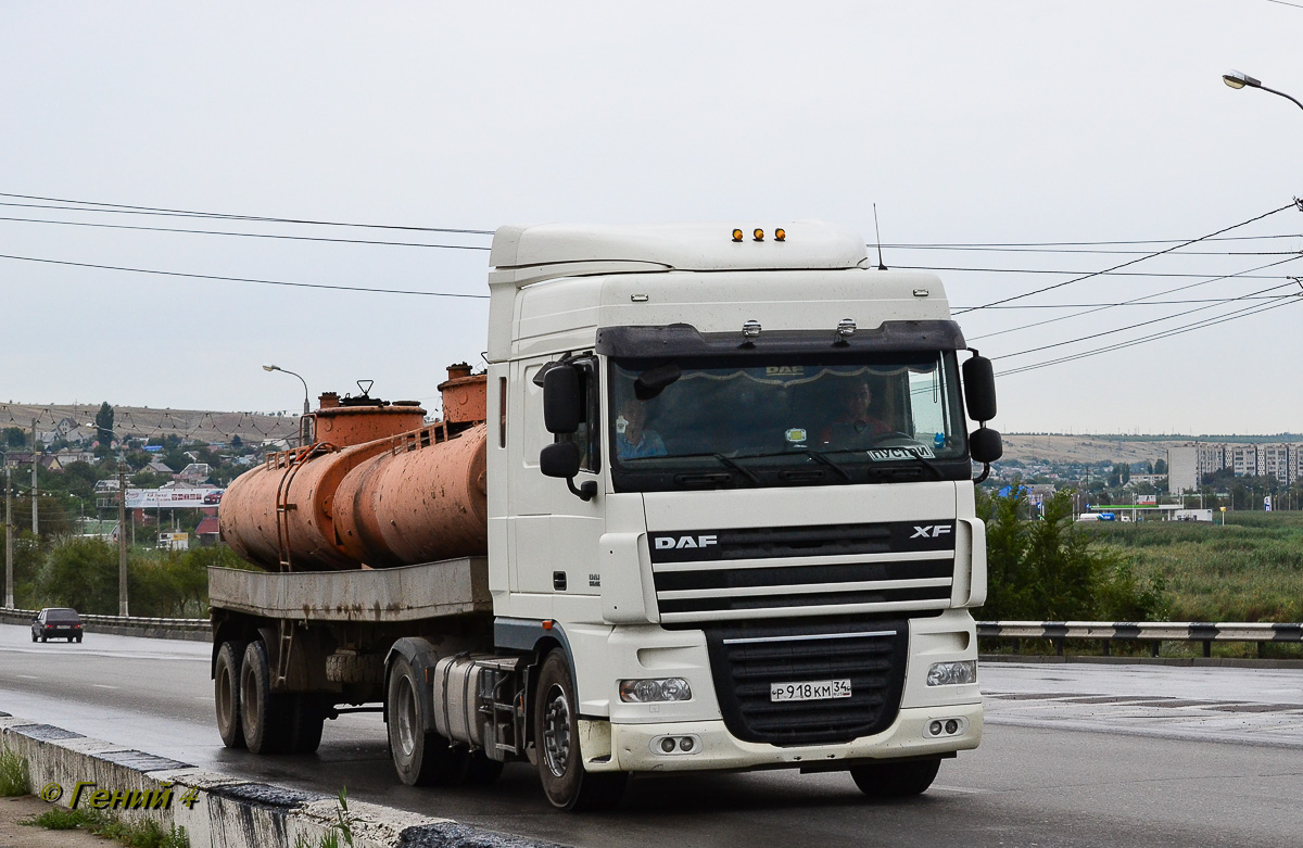 Волгоградская область, № Р 918 КМ 34 — DAF XF105 FT