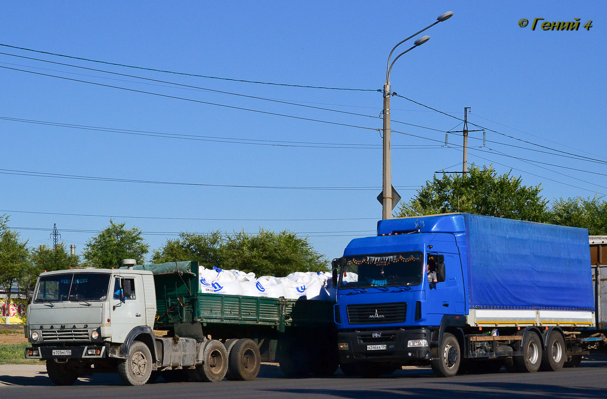 Волгоградская область, № В 705 МО 134 — КамАЗ-54112; Волгоградская область, № А 246 ВА 134 — МАЗ-6312A9