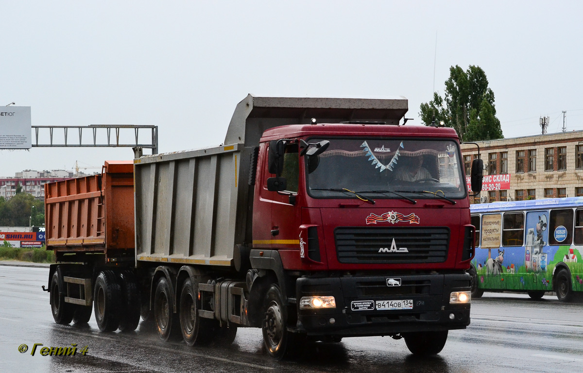 Волгоградская область, № В 414 ОВ 134 — МАЗ-6501B9