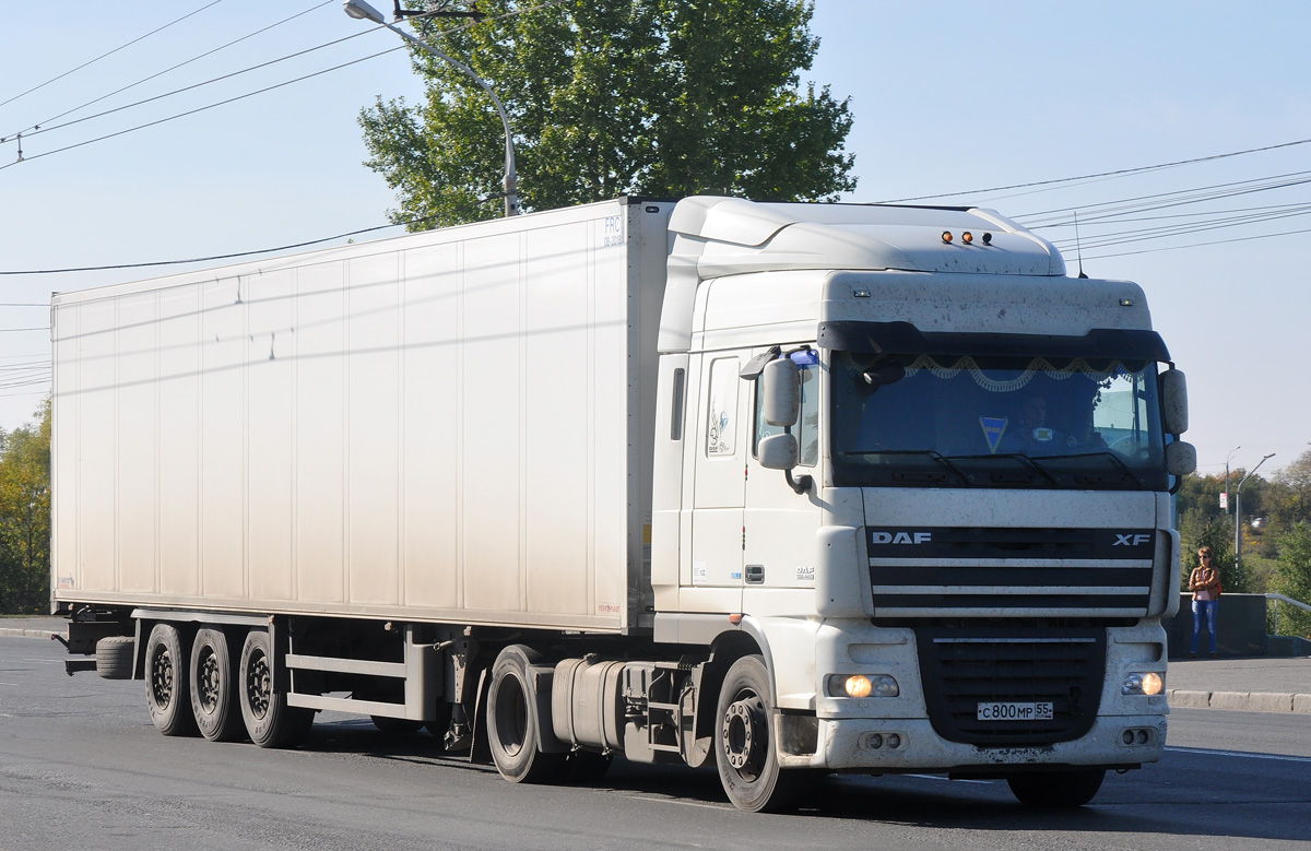 Омская область, № С 800 МР 55 — DAF XF105 FT