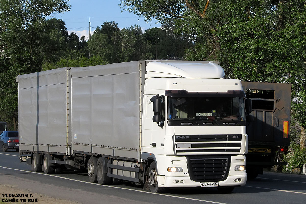 Смоленская область, № К 346 МО 67 — DAF XF105 FAR