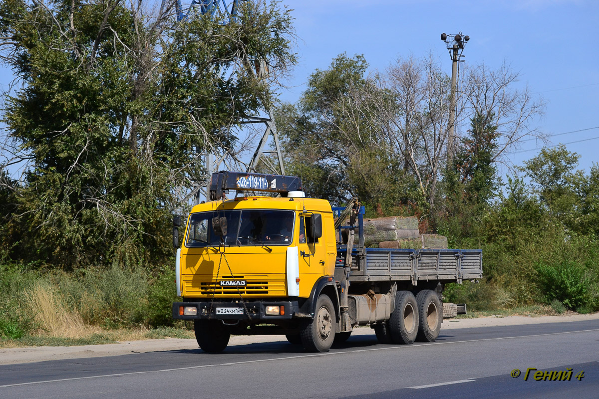 Волгоградская область, № В 034 КМ 134 — КамАЗ-53215-13 [53215N]