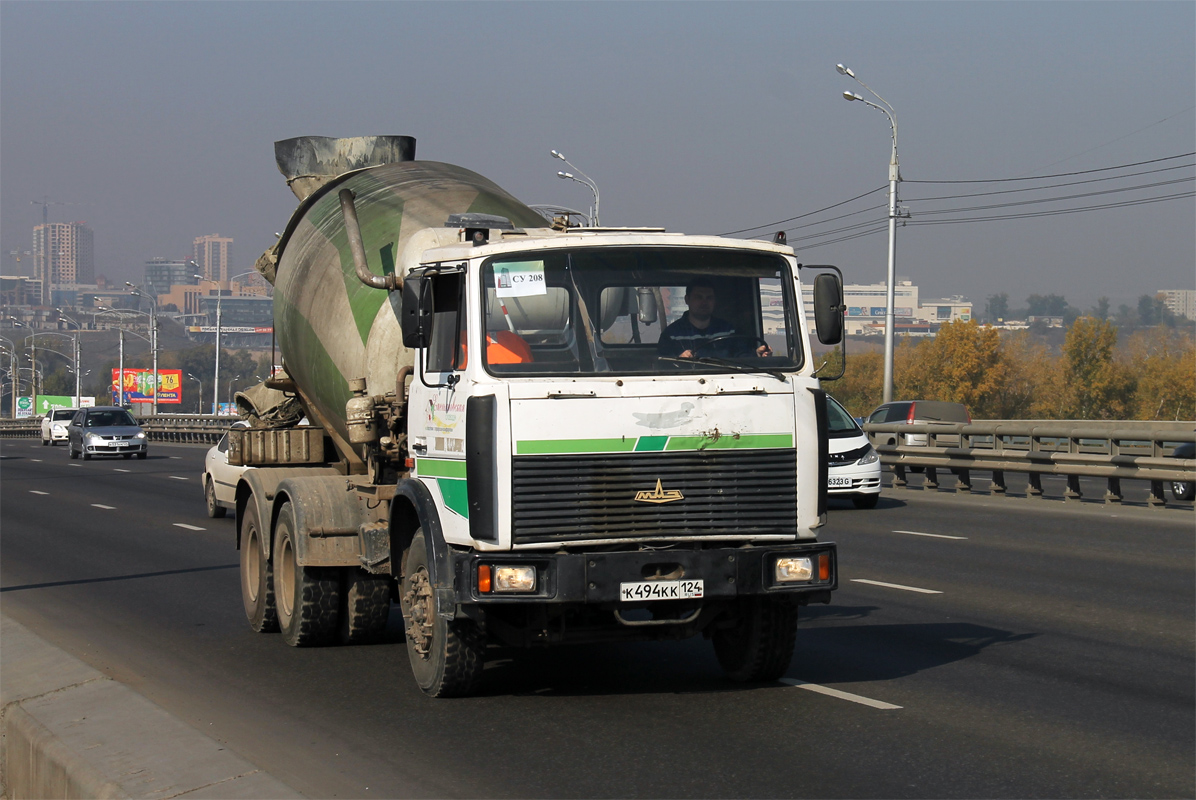 Красноярский край, № К 494 КК 124 — МАЗ-551605