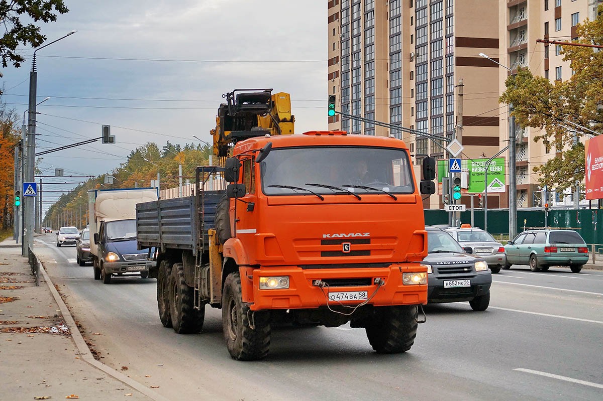 Пензенская область, № О 474 ВА 58 — КамАЗ-43118 (общая модель)