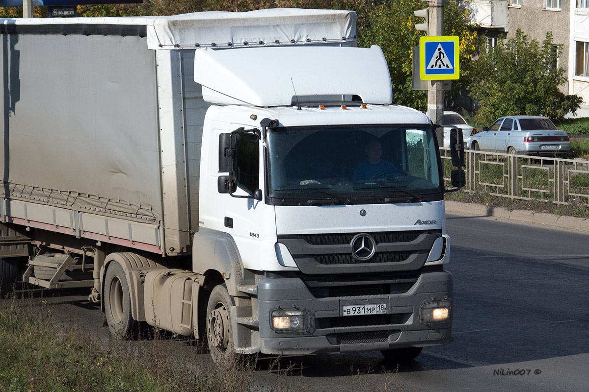 Удмуртия, № В 931 МР 18 — Mercedes-Benz Axor 1840 [Z9M]