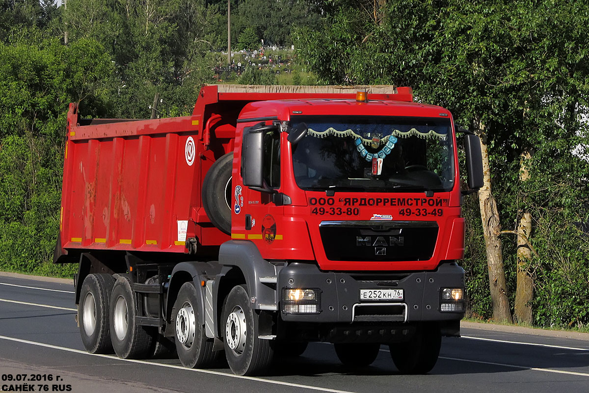 Ярославская область, № Е 252 КН 76 — MAN TGS ('2007) 41.390