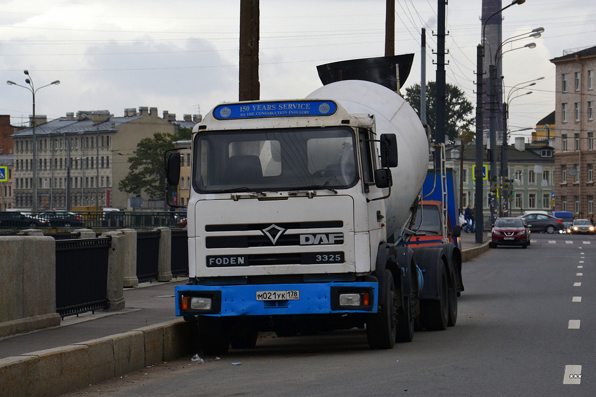 Санкт-Петербург, № М 021 УК 178 — Foden (общая модель)