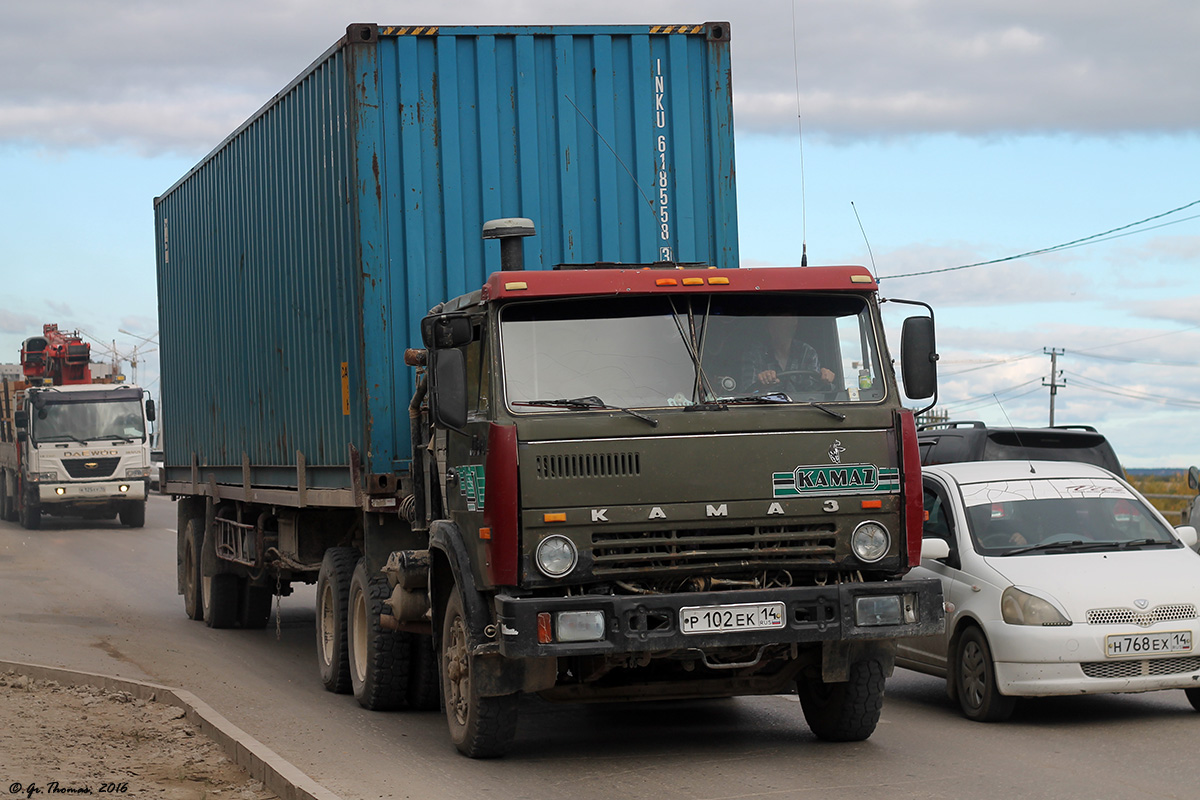 Саха (Якутия), № Р 102 ЕК 14 — КамАЗ-5410