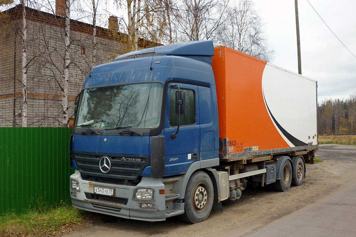 Архангельская область, № Е 543 УЕ 29 — Mercedes-Benz Actros ('2003) 2541