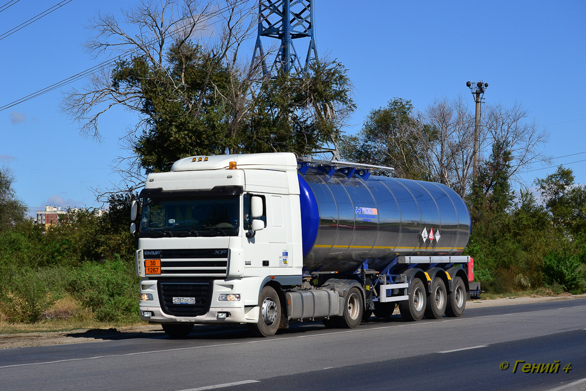 Волгоградская область, № С 787 ОХ 34 — DAF XF105 FT