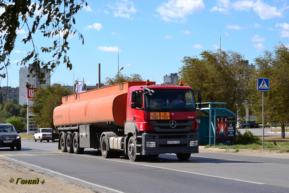 Волгоградская область, № В 705 ВТ 134 — Mercedes-Benz Axor 1840 [Z9M]