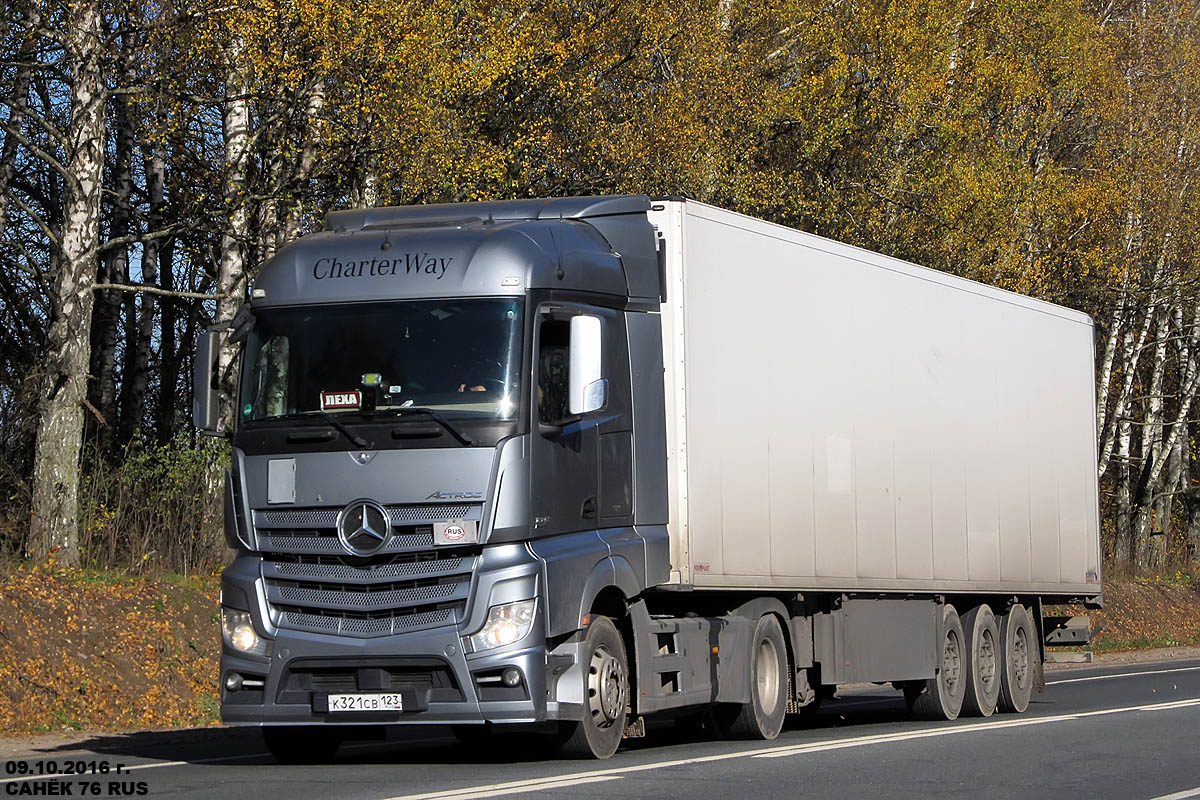 Краснодарский край, № К 321 СВ 123 — Mercedes-Benz Actros ('2011)