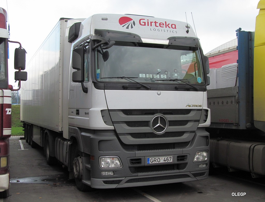 Литва, № GRO 467 — Mercedes-Benz Actros ('2009) 1844