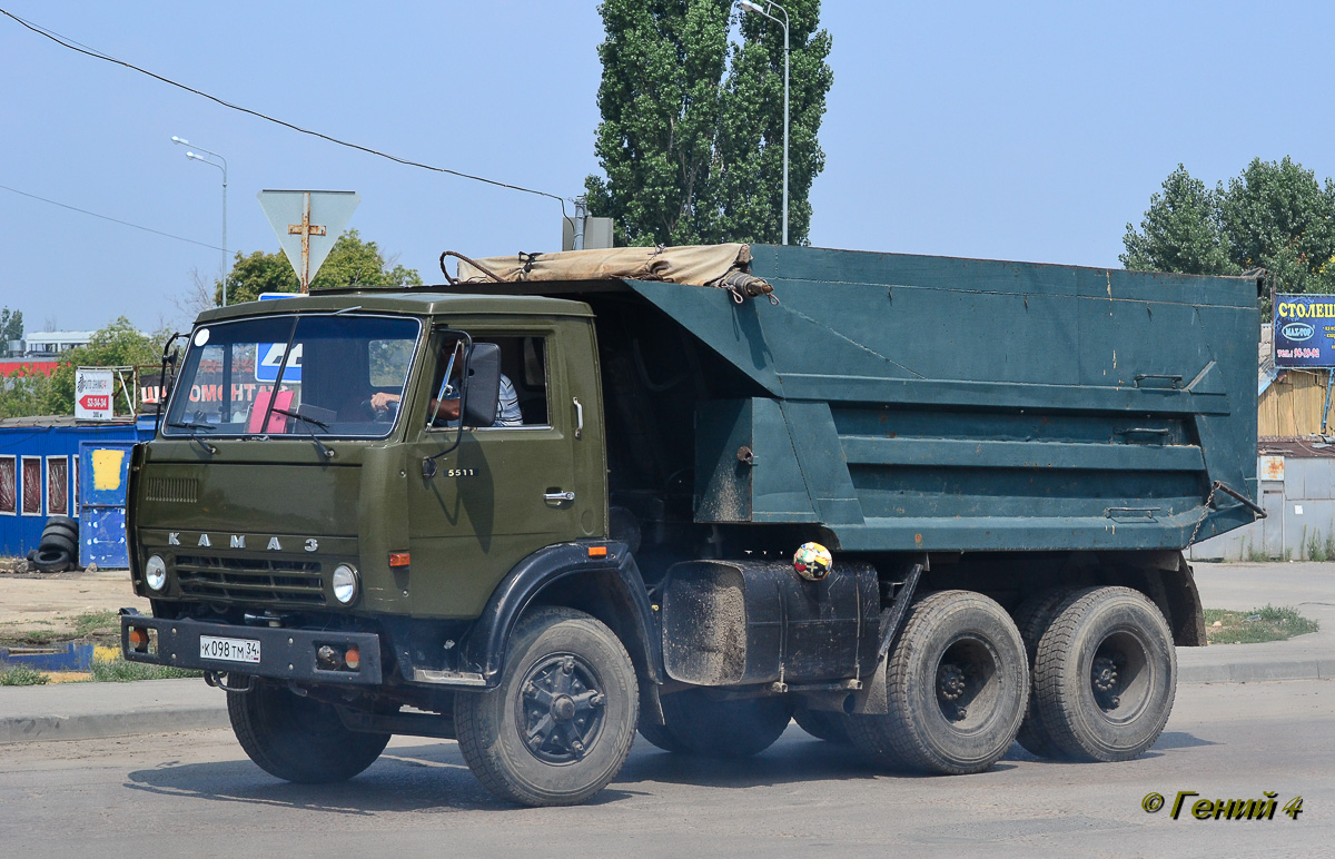 Волгоградская область, № К 098 ТМ 34 — КамАЗ-55111 [551110]