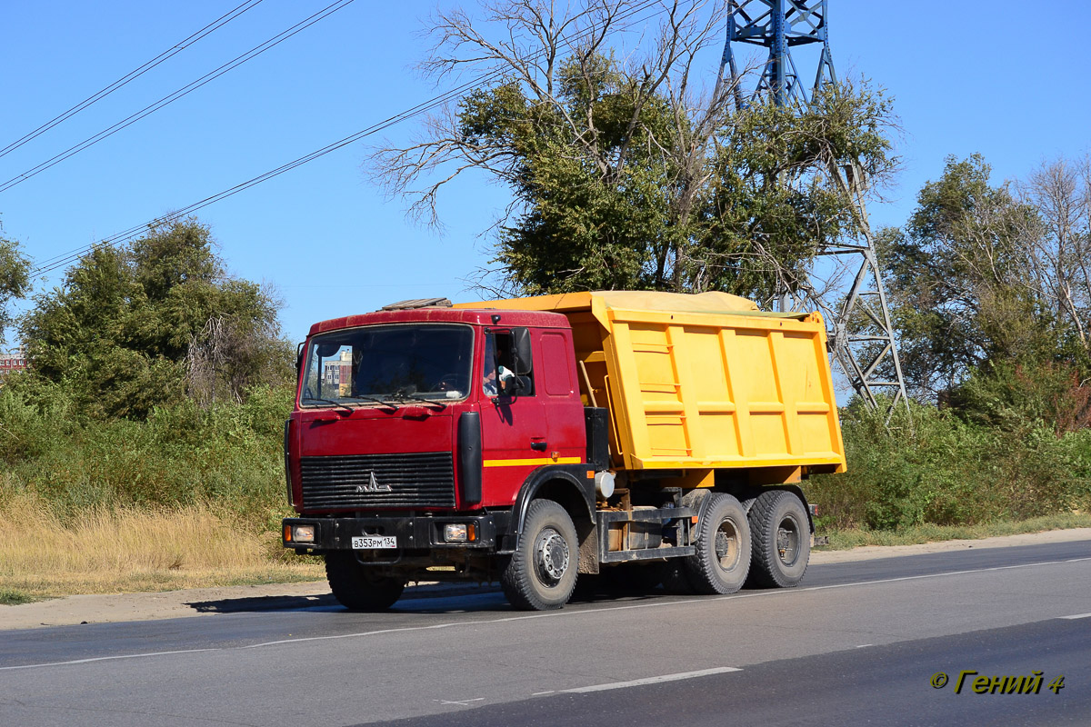 Волгоградская область, № В 353 РМ 134 — МАЗ-5516X5