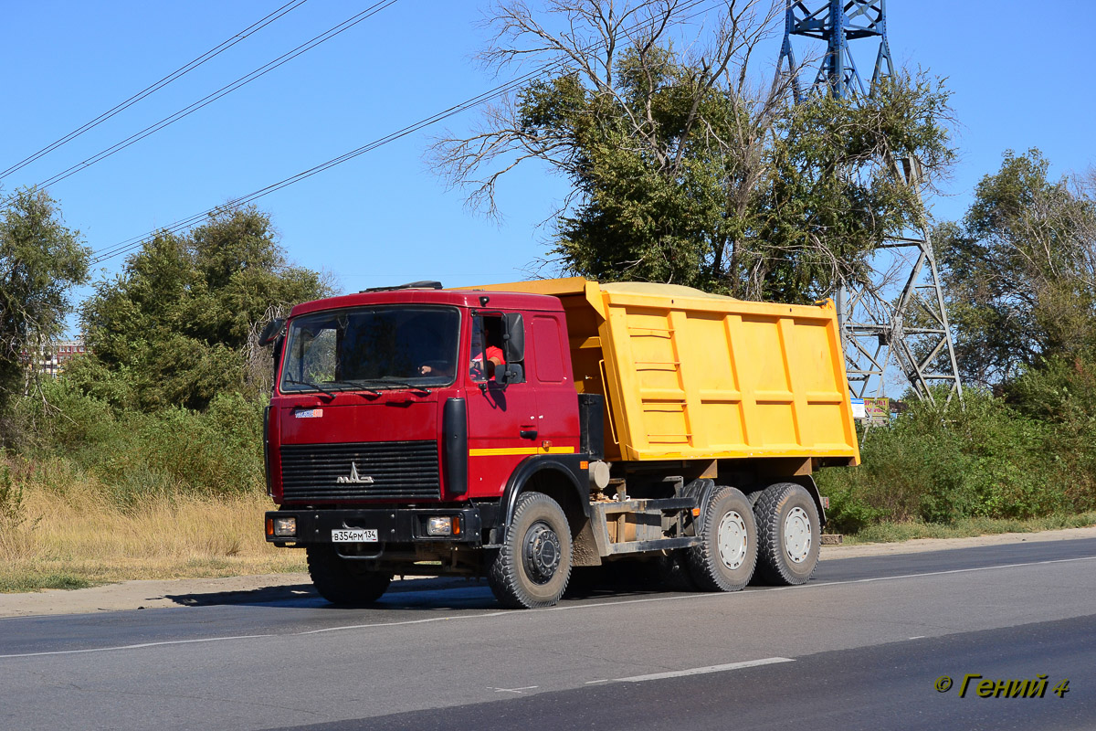 Волгоградская область, № В 354 РМ 134 — МАЗ-5516X5