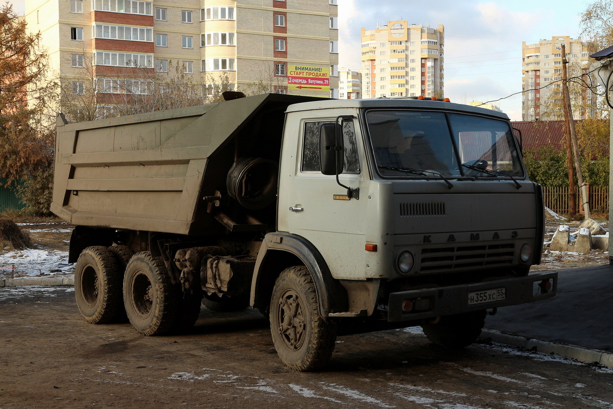 Омская область, № Н 355 ХС 55 — КамАЗ-55111 [551110]