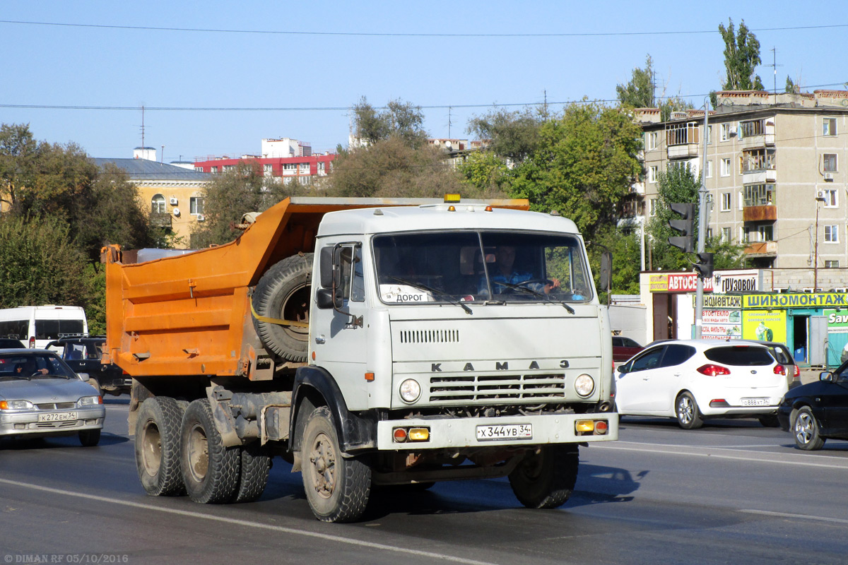 Волгоградская область, № Х 344 УВ 34 — КамАЗ-55111-01 [55111A]