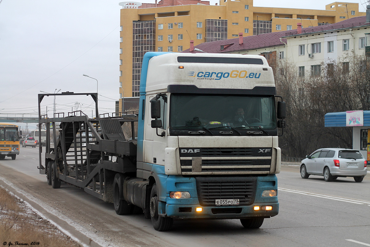 Ульяновская область, № Е 055 РО 73 — DAF XF95 FT