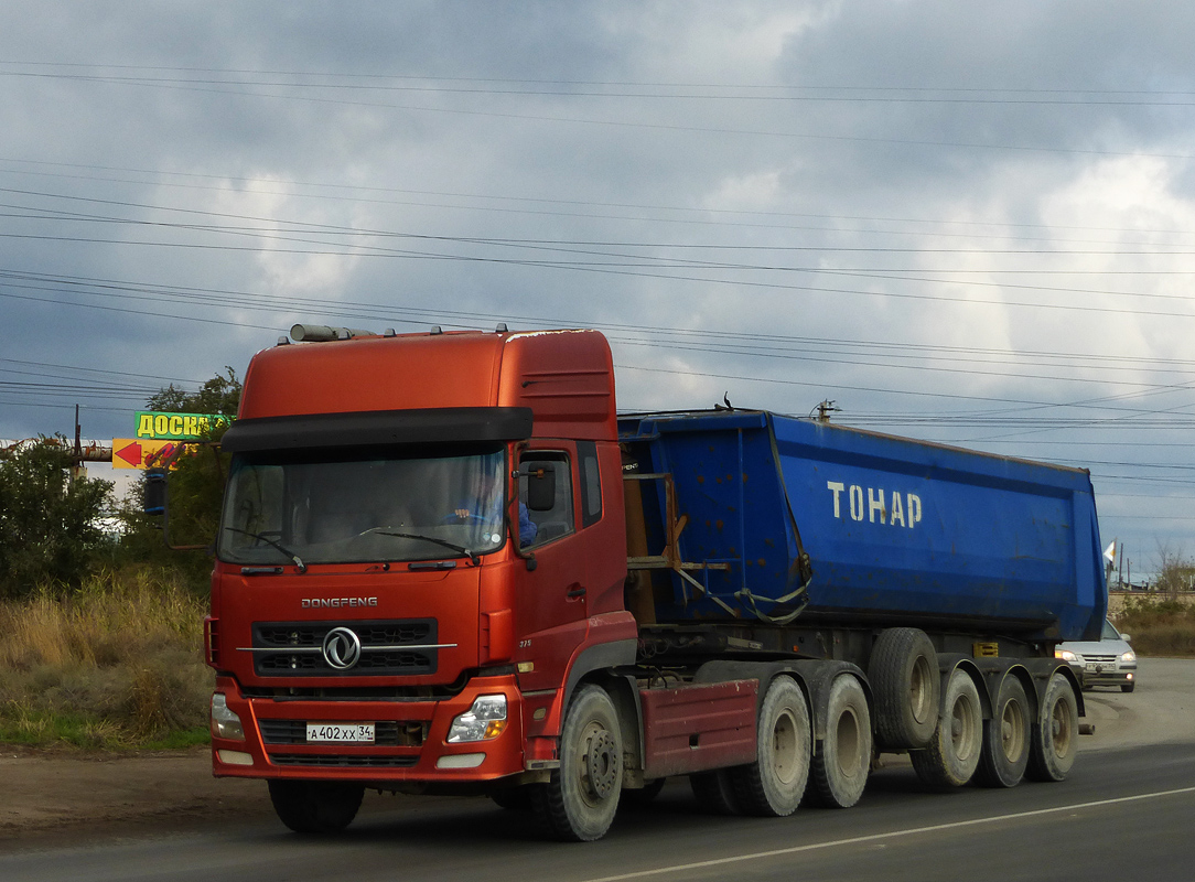 Волгоградская область, № А 402 ХХ 34 — Dongfeng KL DFL4251