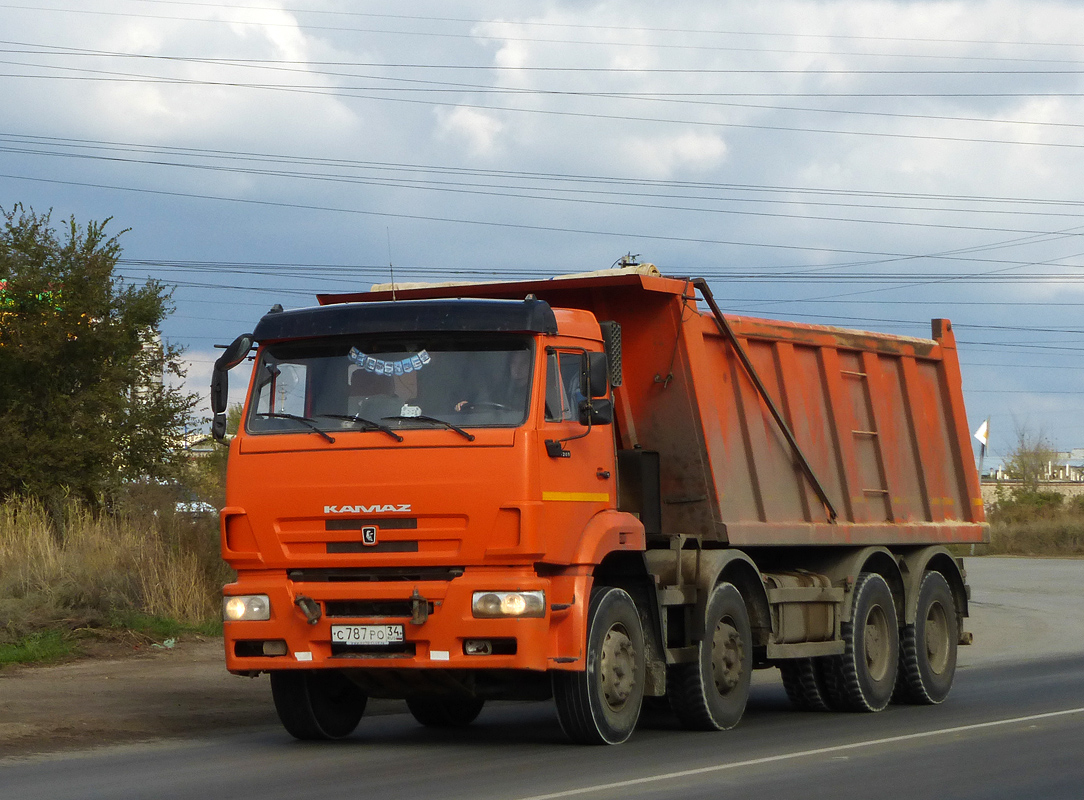 Волгоградская область, № С 787 РО 34 — КамАЗ-65201-63