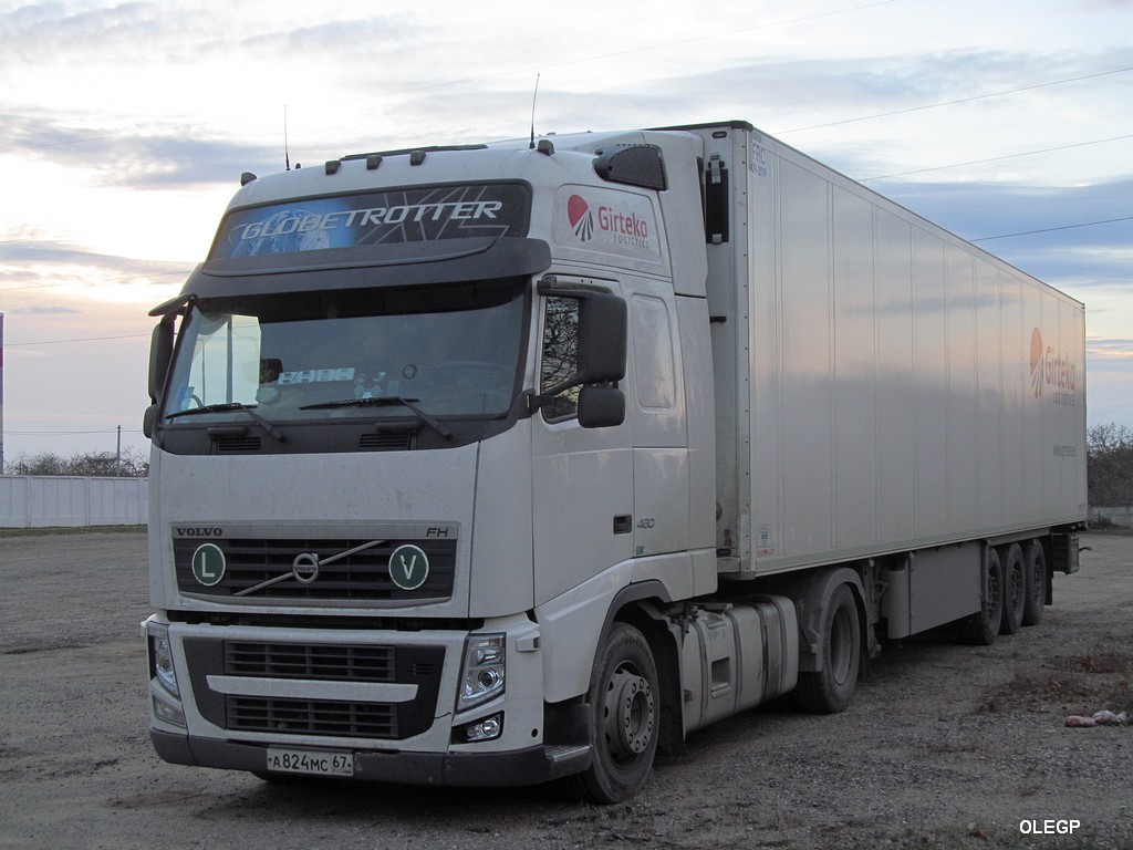 Смоленская область, № А 824 МС 67 — Volvo ('2008) FH.460